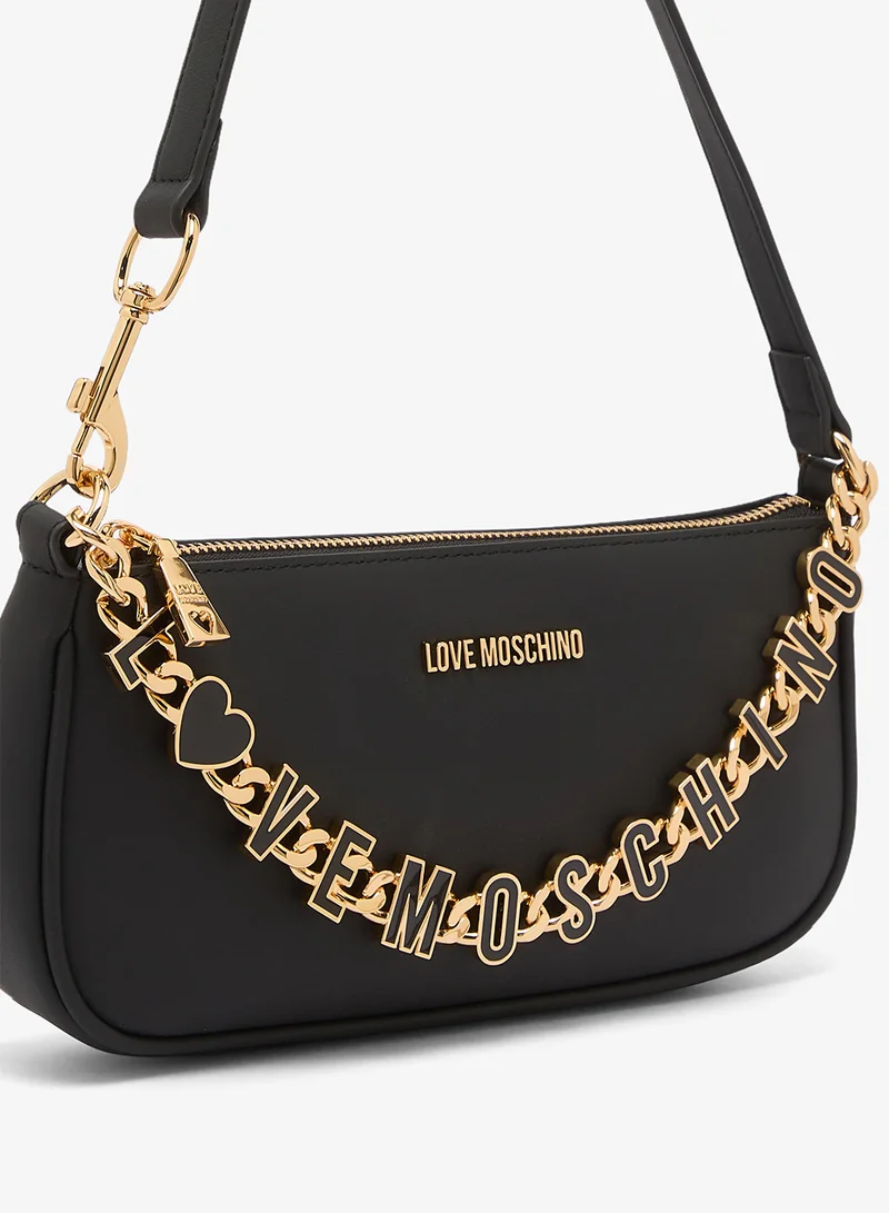 Love Moschino  Dangling Calf + PU Shoulder Bag for Women | Best Price UAE